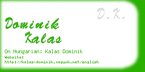 dominik kalas business card